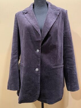 Disturbia Purple Grey Blazer Jacket UK18/US14 Dark Academia Goth